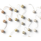 Lumineo BO 20 Micro-Led Deco String Lights with Pearls 110cm - 4 Assorted Silver/Warm White